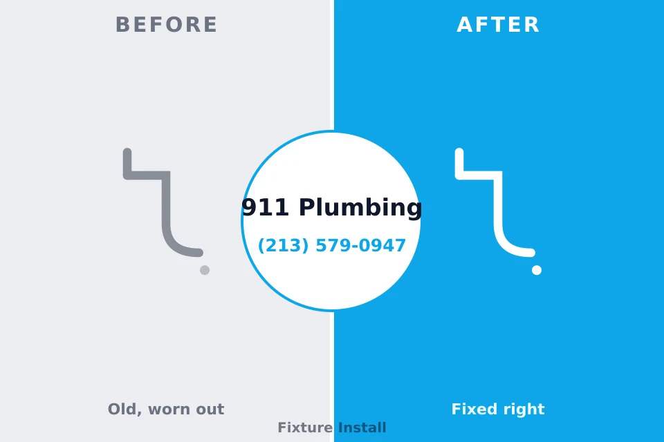 Before and after: plumbing repair Hillsboro, WI